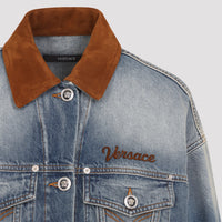 Versace Denim Stone Wash Blouson Women