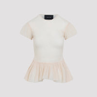 Simone Rocha Sheer Ballet Peplum Top Women