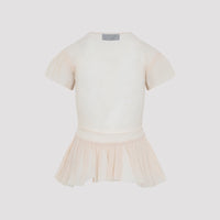 Simone Rocha Sheer Ballet Peplum Top Women