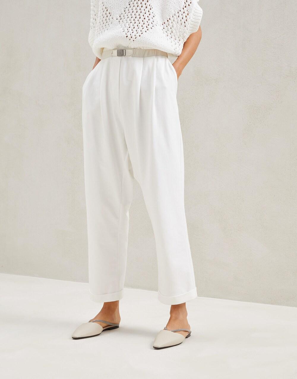Brunello Cucinelli Brunello Cucinelli Cropped Track Pants