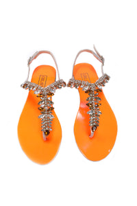 Ventutto Rio Crystal Cluster T-Strap Sandal