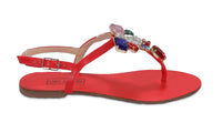 Ventutto Rio Crystal Cluster T-Strap Sandal