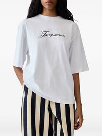 JACQUEMUS Jacquemus Women Le T-Shirt Jacquemus In Cotton Blend With Logo Print