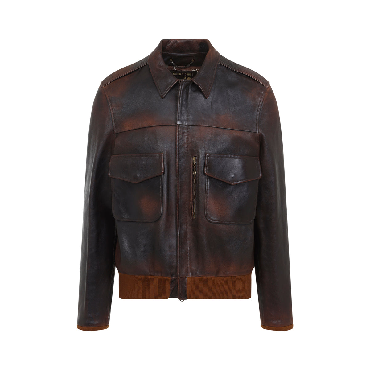 GOLDEN GOOSE Golden Goose Leather Bomber Jacket Men