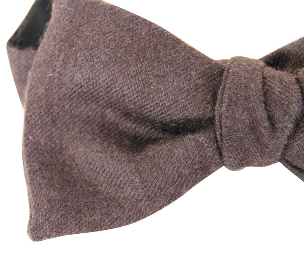 Bottega Veneta Men's Brown Silk Cashmere Bow Tie 270827 2000