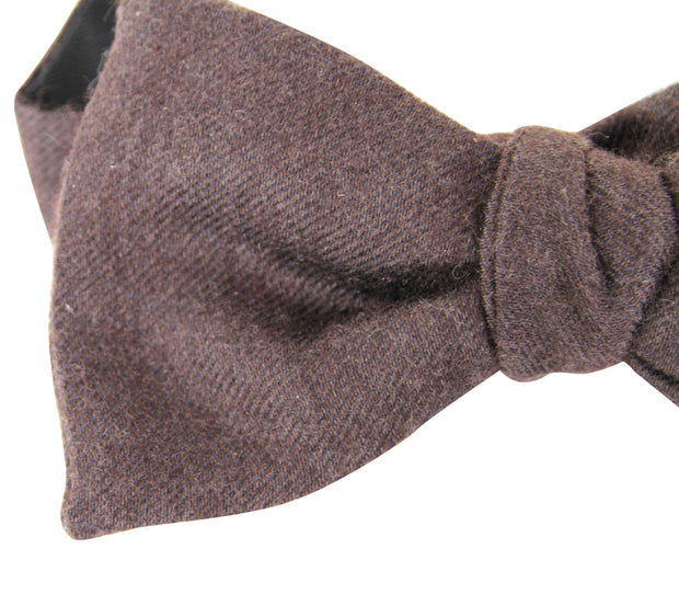 Bottega Veneta Men's Brown Silk Cashmere Bow Tie
