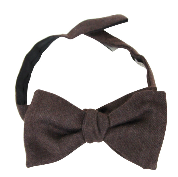 Bottega Veneta Men's Brown Silk Cashmere Bow Tie 270827 2000