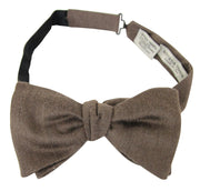 Bottega Veneta Men's Light Brown Silk Cashmere Bow Tie