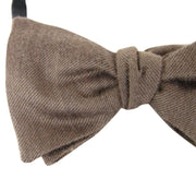 Bottega Veneta Men's Light Brown Silk Cashmere Bow Tie