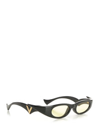 Valentino Garavani Women Black Acetate Sunglasses