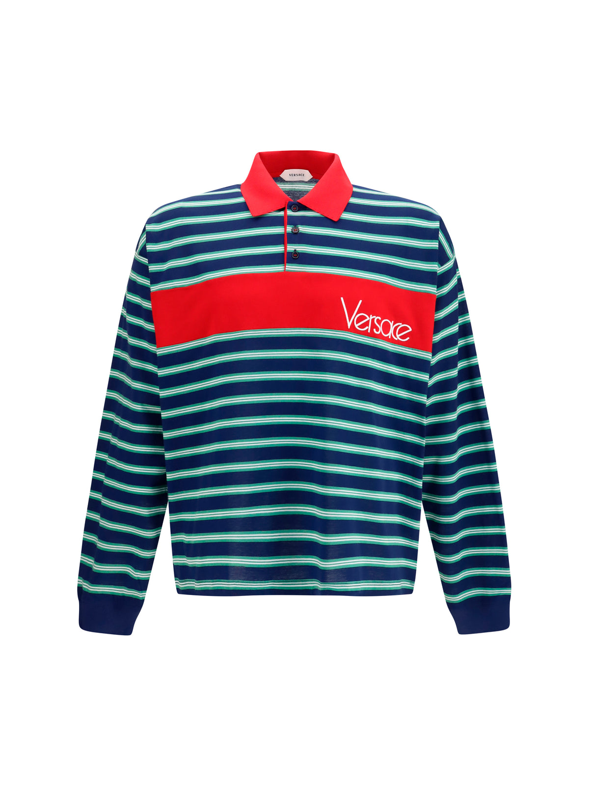 VERSACE Versace Men Striped Cotton Polo