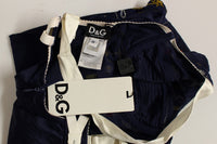 Dolce & Gabbana Blue Sailor Motive Tank Women's Top