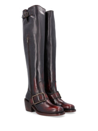 Dries Van Noten Women High Boots With A Buckle