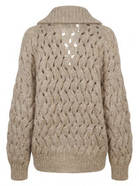 Brunello cucinelli Brunello Cucinelli Women Dazzling Zigzag Cables Cardigan