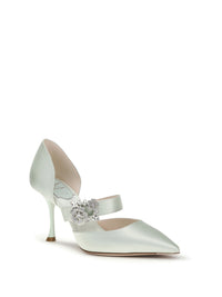 Roger Vivier Women Efflorescence Dorsay Satin Pumps