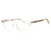 Philipp Plein Eyeglasses Round Full Rim, Shiny Transparent Grey Frame and Clear Demo Lenses Lens VPP060M880Y