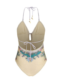 Zimmermann Women Indra Crochet Detail One-Piece Swimsuit