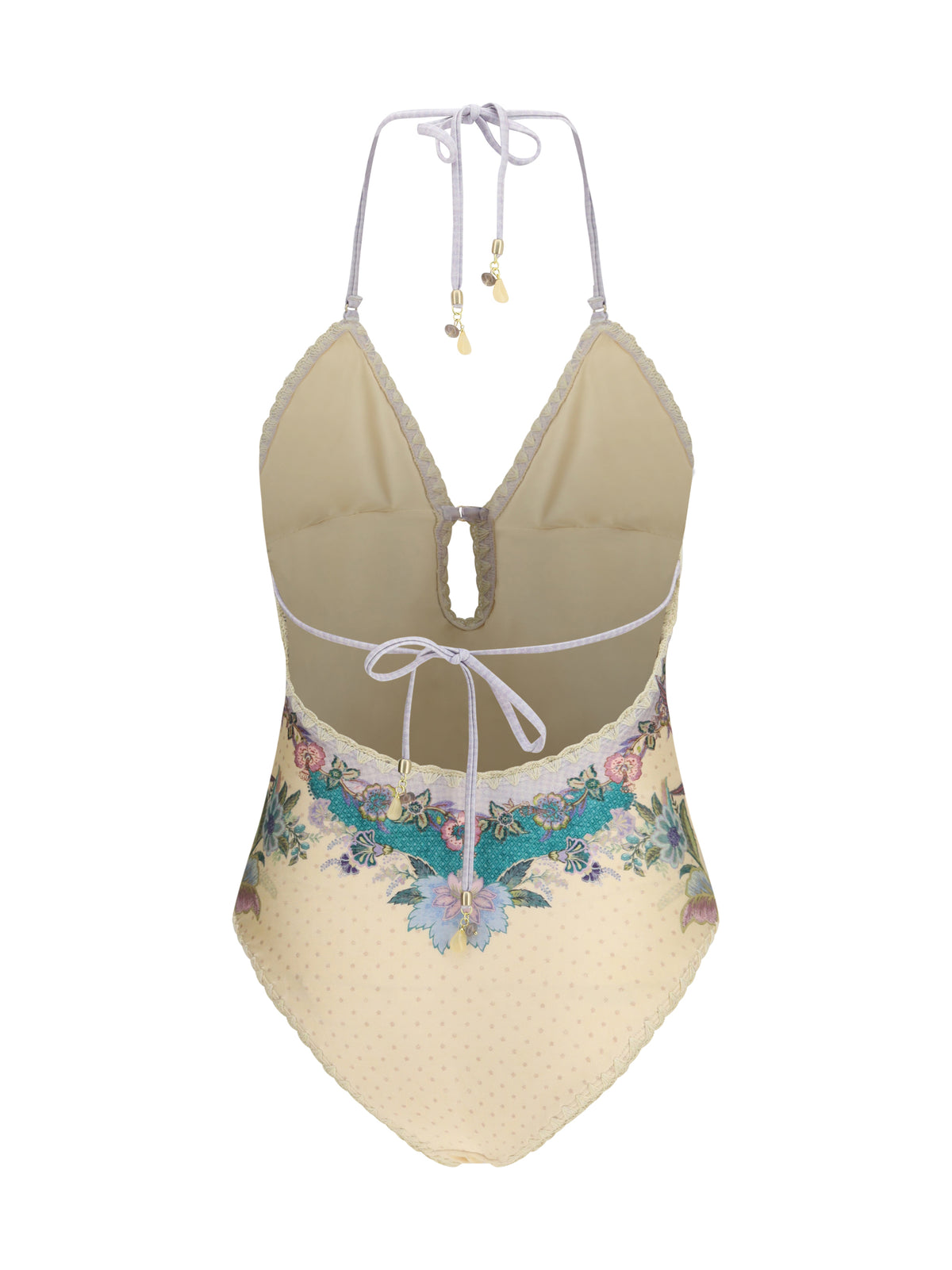 Zimmermann Women Indra Crochet Detail One-Piece Swimsuit