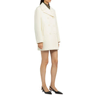 Prada Prada Double-Breasted Wool Coat Women
