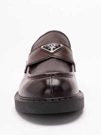 Prada Prada Men Aged Leather Loafers