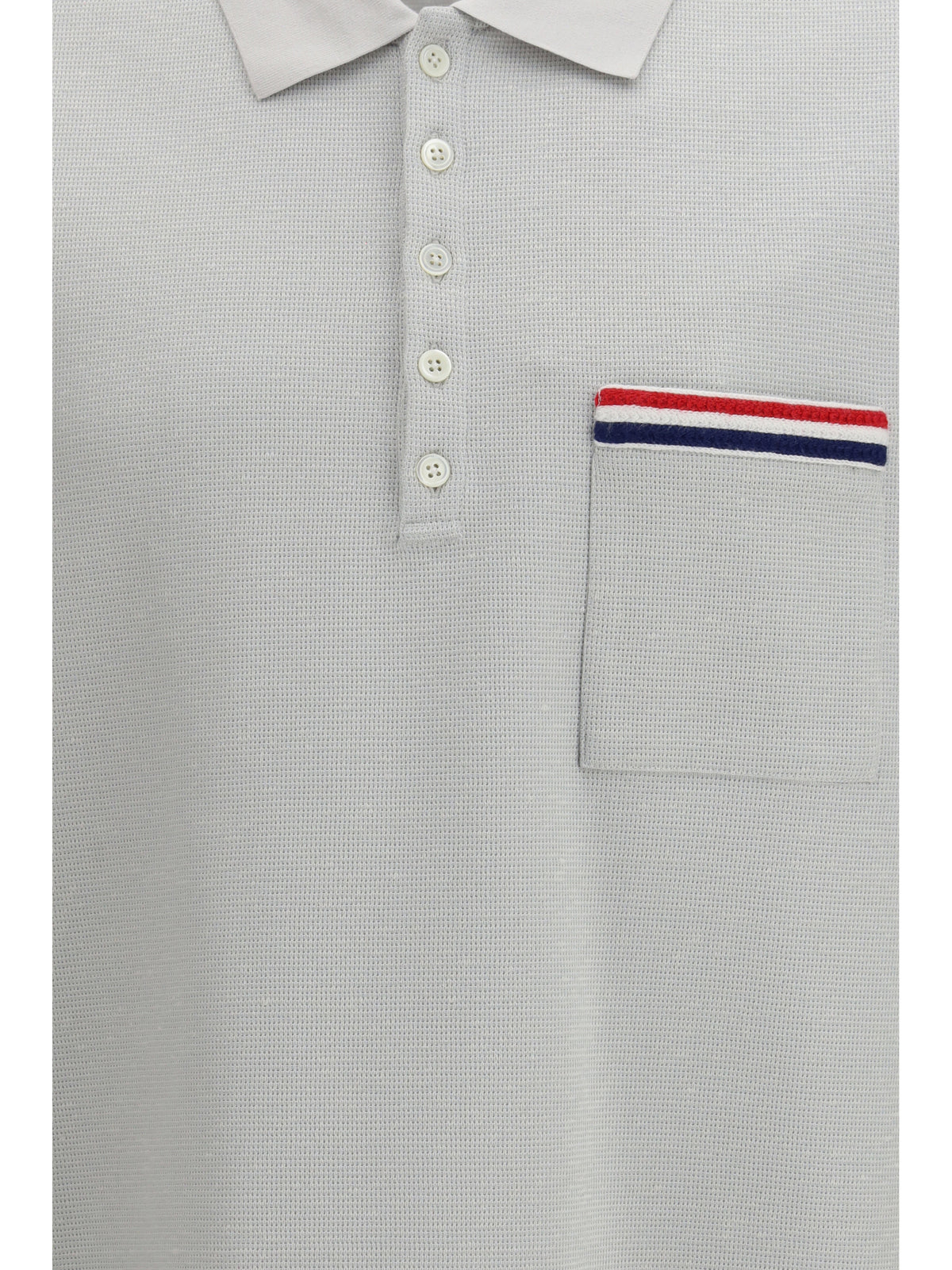 THOM BROWNE Thom Browne Men Short-Sleeve Polo With Chest Pocket