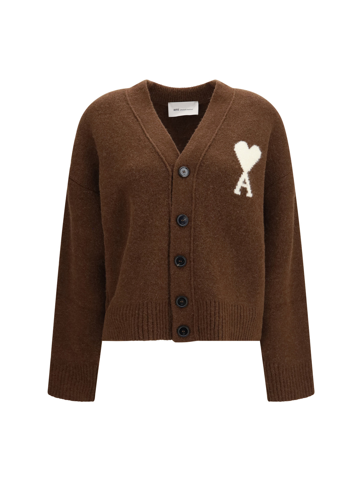 AMI PARIS Ami Paris Women Ami De Coeur Cardigan In Alpaca