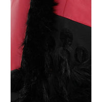 Maison Margiela Maison Margiela Faux Fur Trimmed Leather Cape Jacket Women