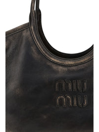 MIU MIU Miu Miu Women Ivy Leather Tote Bag