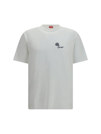 Kenzo Men Kenzo Tulip Embroidered Cotton T-Shirt
