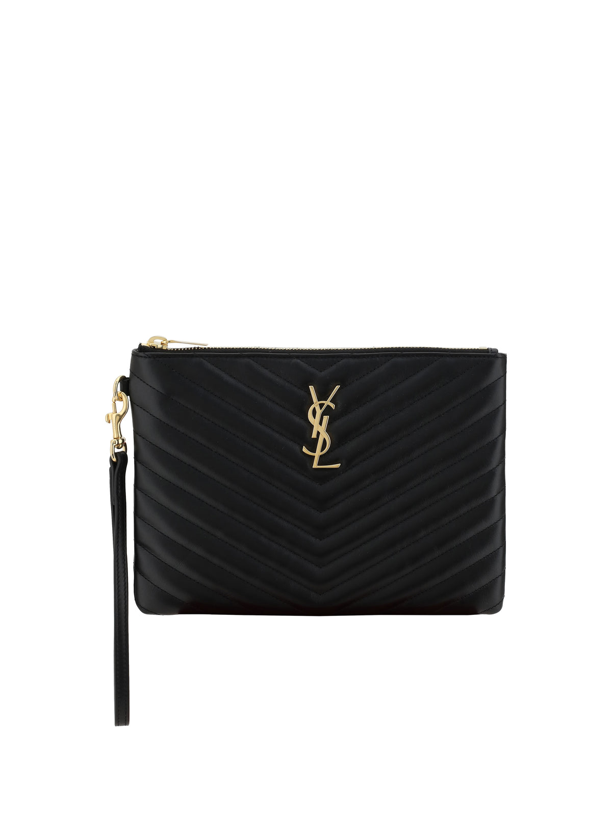 Saint Laurent Women Matelassé Clutch Bag