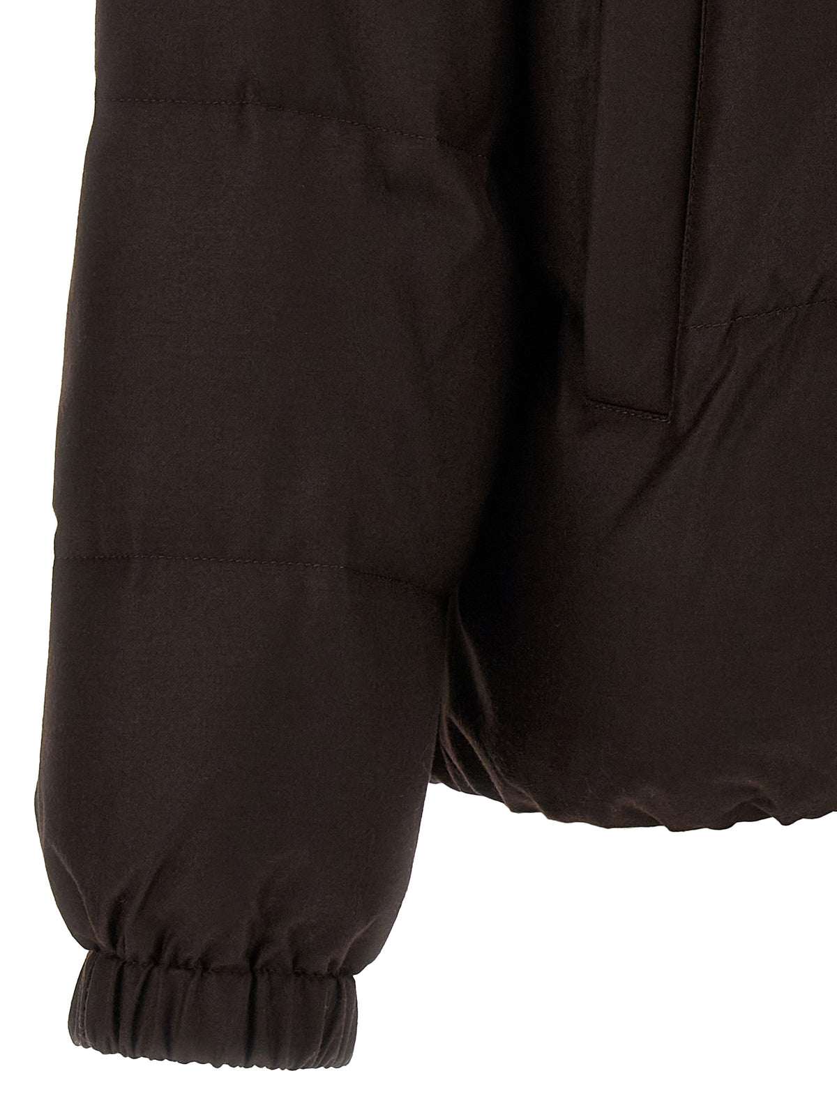 Yves Salomon Women Flannel Down Jacket With Mittens