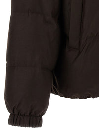 Yves Salomon Women Flannel Down Jacket With Mittens