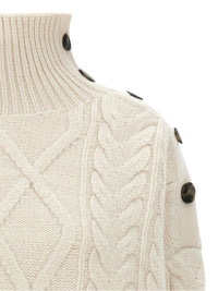 Yves Salomon Women Braided Sweater