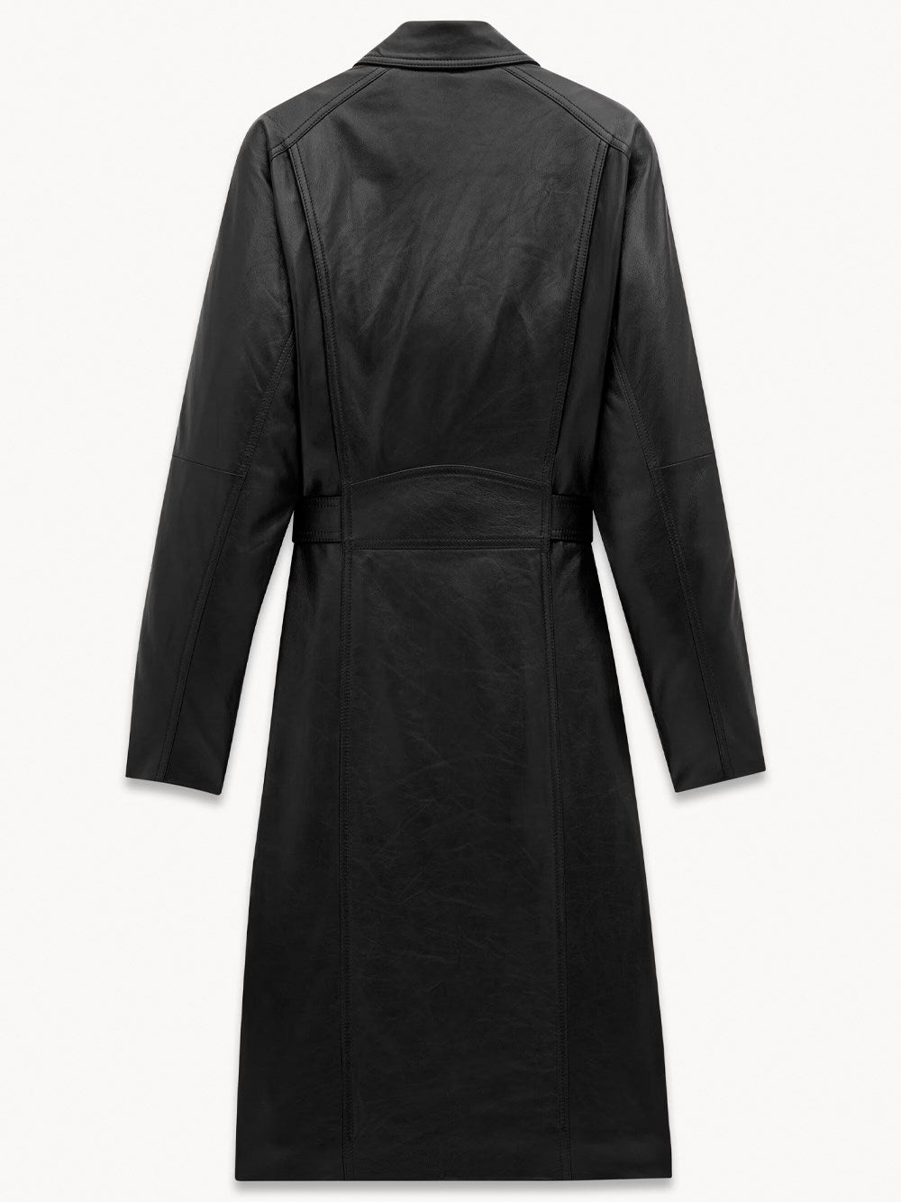 Saint Laurent Women Leather Coat