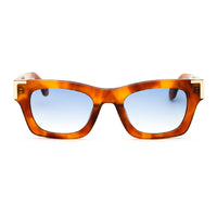 Palm Angels Sunglasses Cat Eye Full Rim, Grey Frame and Light Blue Lens PERI101WESTPORT0940