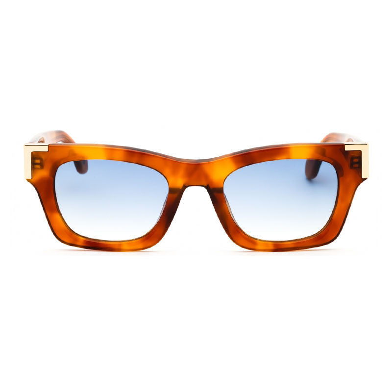 Palm Angels Sunglasses Cat Eye Full Rim, Grey Frame and Light Blue Lens PERI101WESTPORT0940