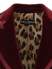 Dolce & Gabbana Women Turlington Single-Breasted Velvet Jacket