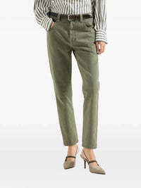 Brunello Cucinelli Women Straight Pants With Shiny Bartack
