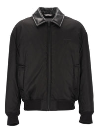 Balenciaga Men Twill Cocoon Bomber Jacket