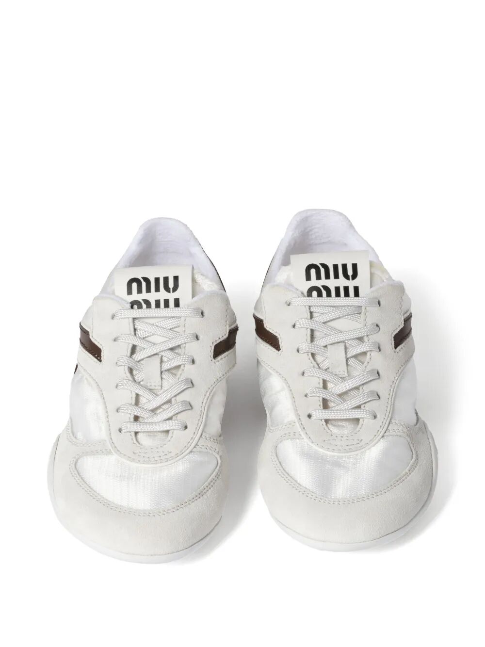 MIUMIU Gymnasium Technical Fabric And Suede Sneakers Women