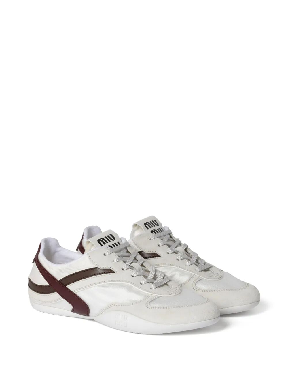 MIUMIU Gymnasium Technical Fabric And Suede Sneakers Women