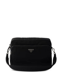 Prada Men Logo-Plaque Nylon Messenger Bag