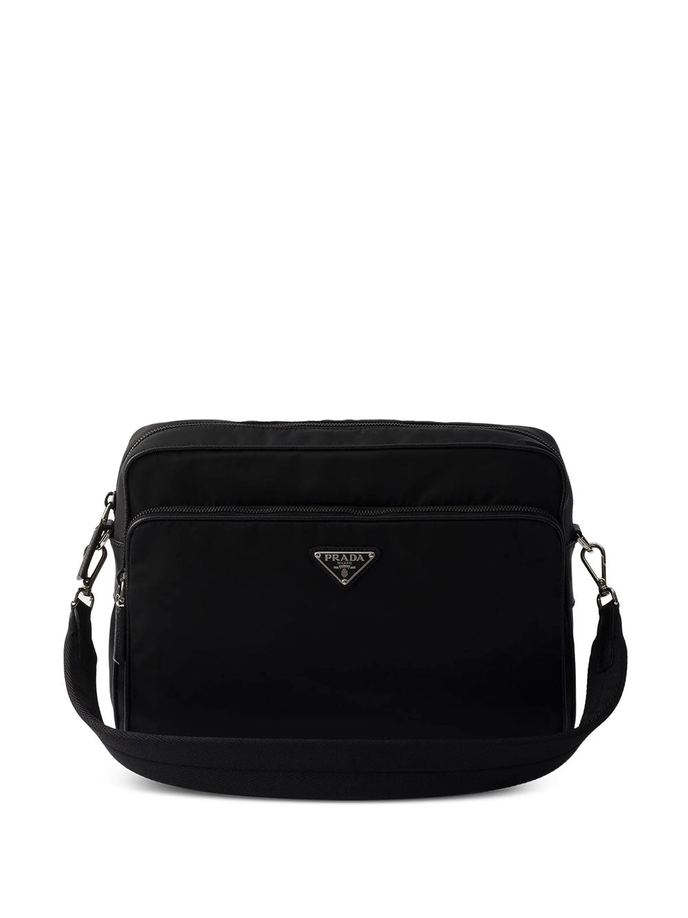 PRADA Logo-Plaque Nylon Messenger Bag Women