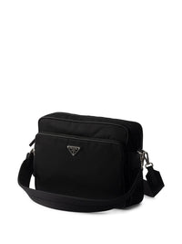 Prada Men Logo-Plaque Nylon Messenger Bag