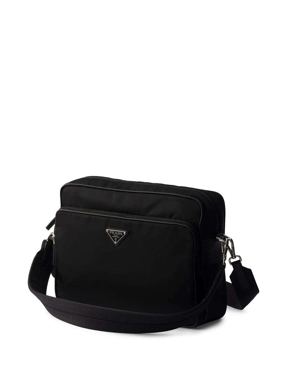 PRADA Logo-Plaque Nylon Messenger Bag Women