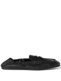 Miu Miu Women Ruches Nappa Leather Loafers