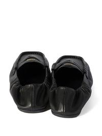 MIUMIU Ruches Nappa Leather Loafers Women