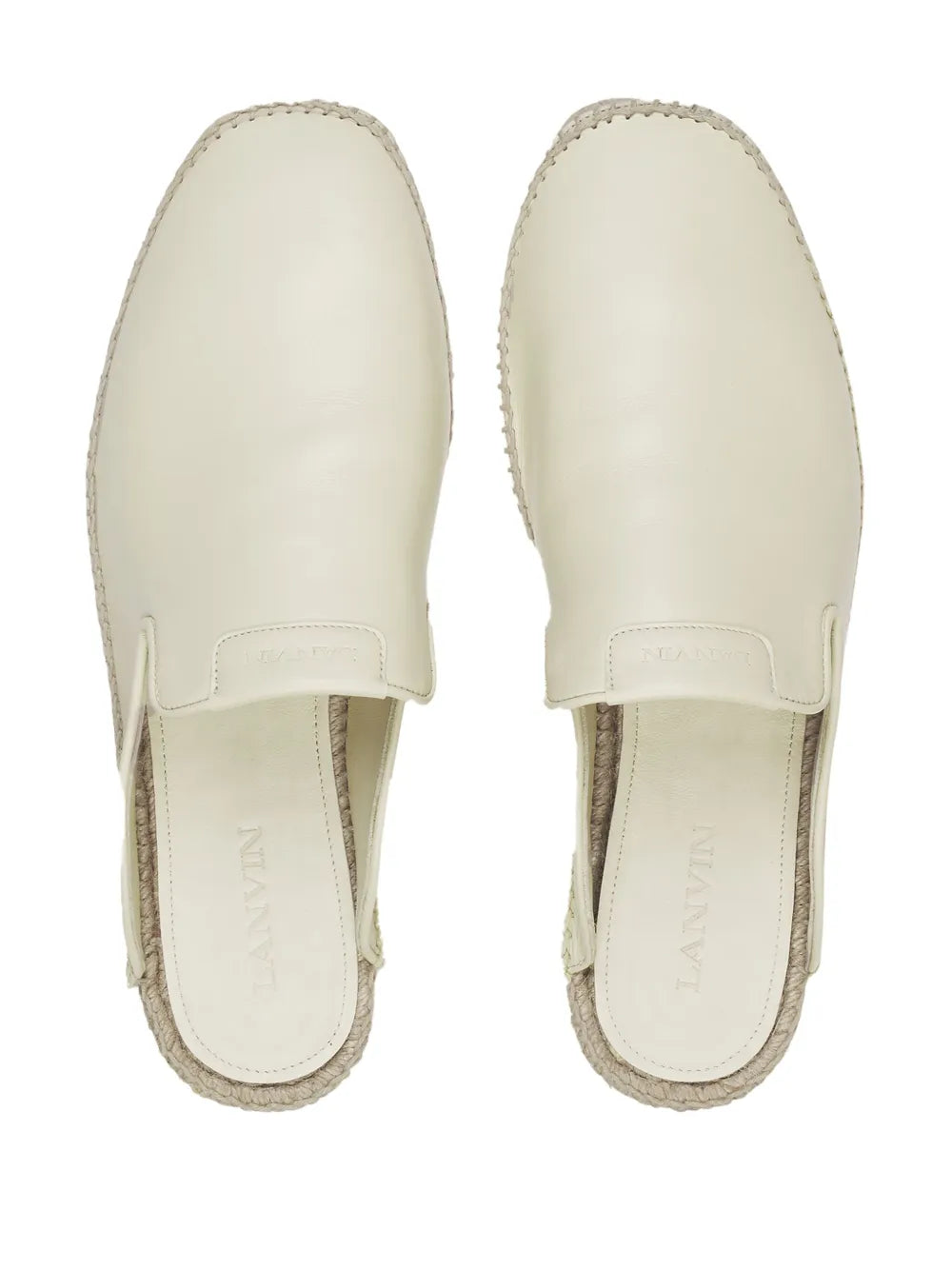 Lanvin Leather espadrilles in Cream