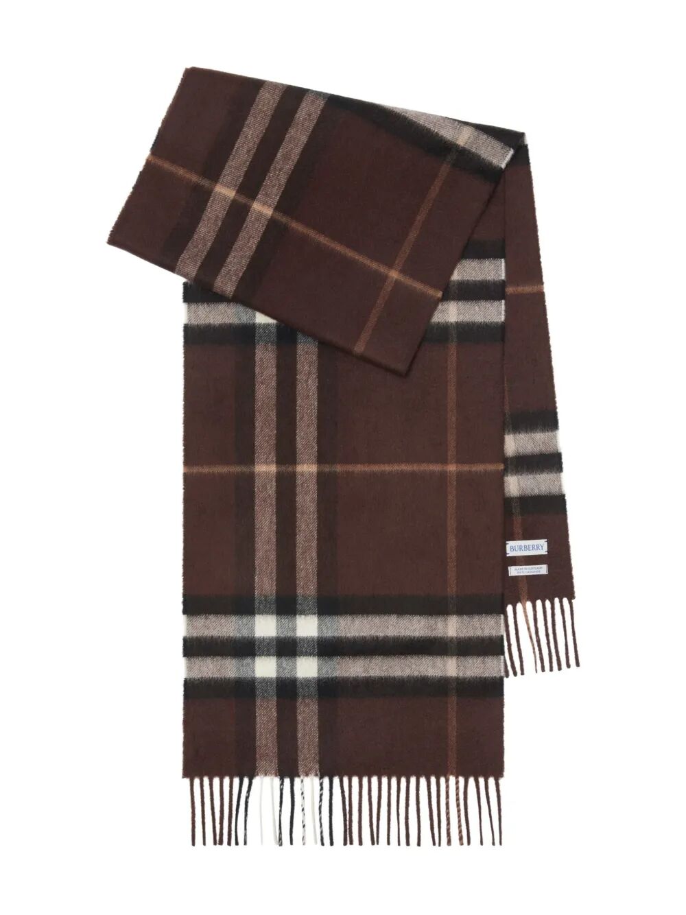 BURBERRY LONDON ENGLAND Giant Check Cashmere Scarf Women
