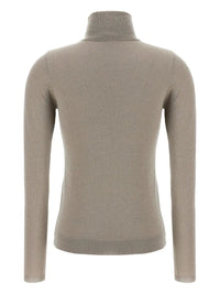 BRUNELLO CUCINELLI Brunello Cucinelli Women Sparkling Cashmere And Silk Lightweight Turtleneck Sweater